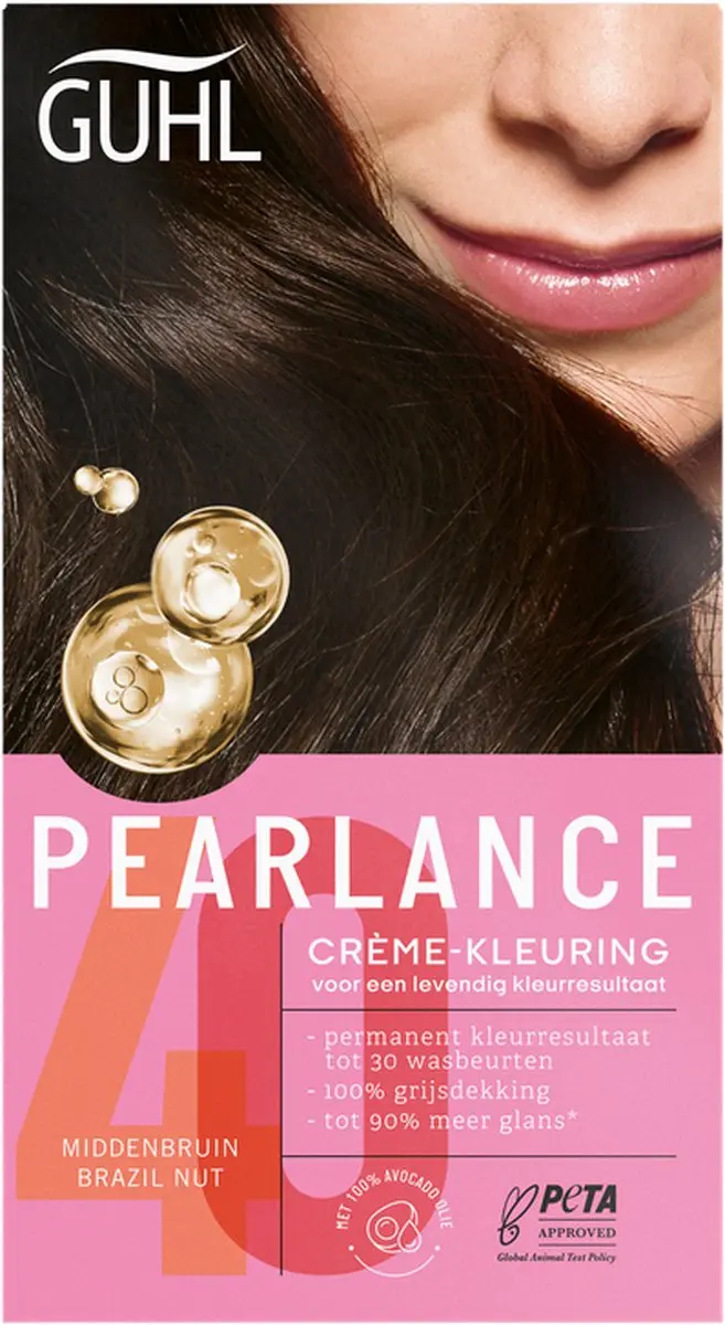 Guhl Pearlance Intensieve Crème-Kleuring 40 Middenbruin Brazil Nut