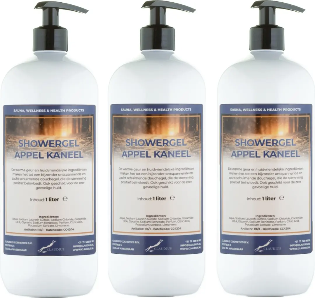 Splashbox Cosmetics Douchegel Appel-Kaneel 1L