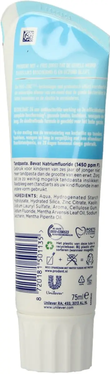 Prodent Wit & Fris Tandpasta 75ml