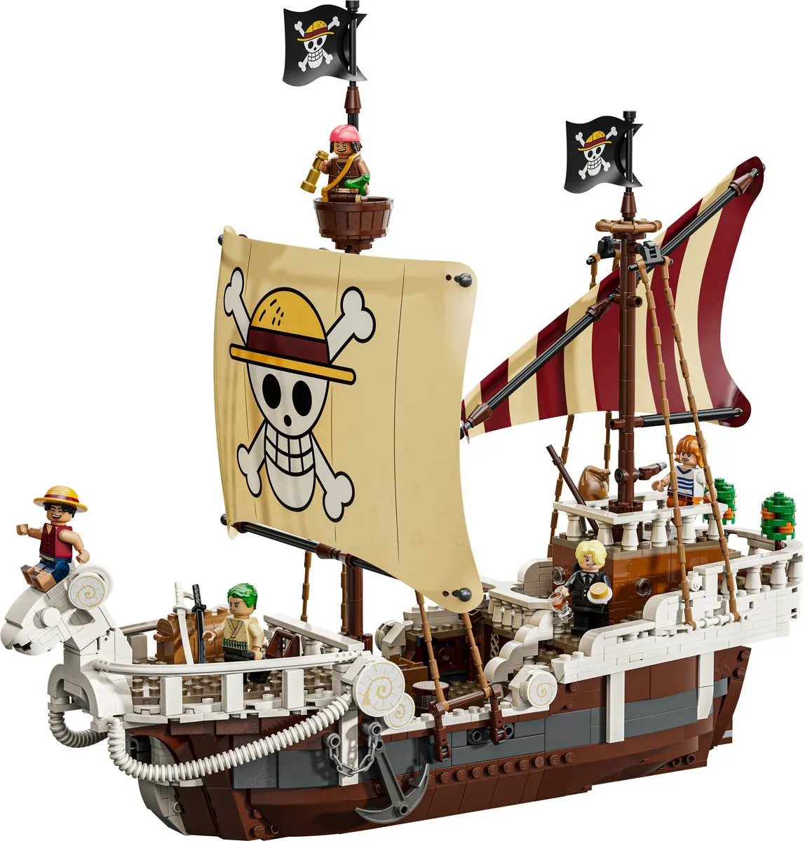 LEGO One Piece Going Merry 75639 - 1376 Stukken - 5 Minifiguren - afbeelding 6 van 6