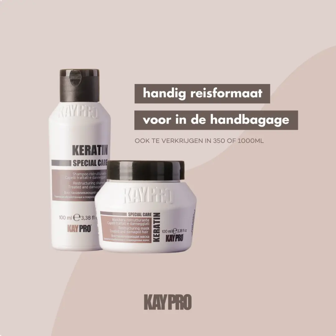 KayPro Keratin Reisverzorging 200ml - Shampoo & Masker - Droog/Beschadigd