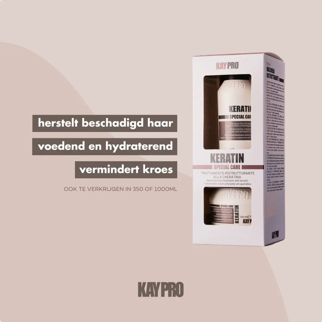 KayPro Keratin Reisverzorging 200ml - Shampoo & Masker - Droog/Beschadigd