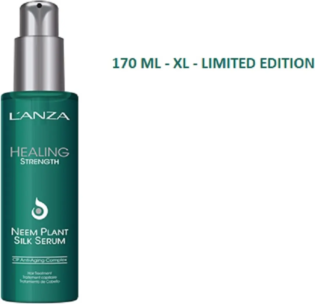 L'anza Healing Strength Neem Plant Silk Serum 2x100ml - MoHi Microvezel Haarhanddoek Roze