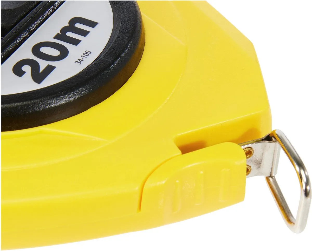 Stanley Landmeter Staal 20m - 9.5mm Geel
