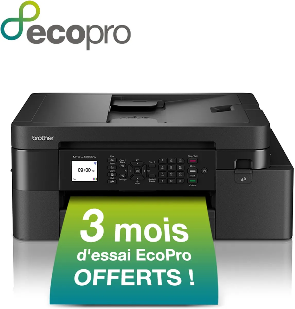 Brother MFC-J4350DW Inkjet Printer - A4 - 1200x4800 DPI - Zwart - afbeelding 6 van 6