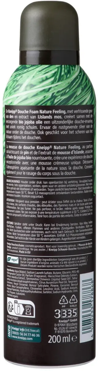 Kneipp Douche Foam Men Nature Feeling - 6x200ml