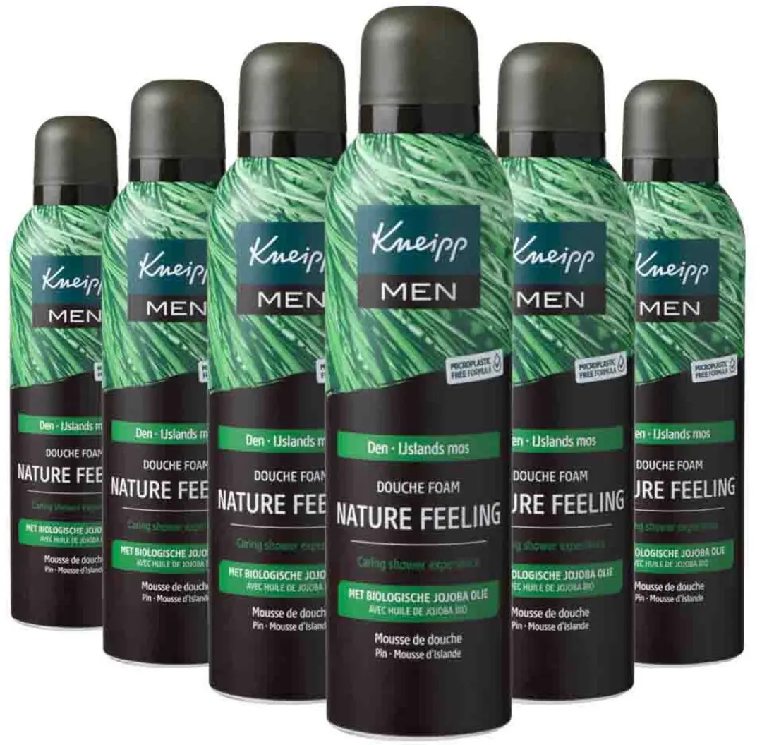 Kneipp Douche Foam Men Nature Feeling - 6x200ml