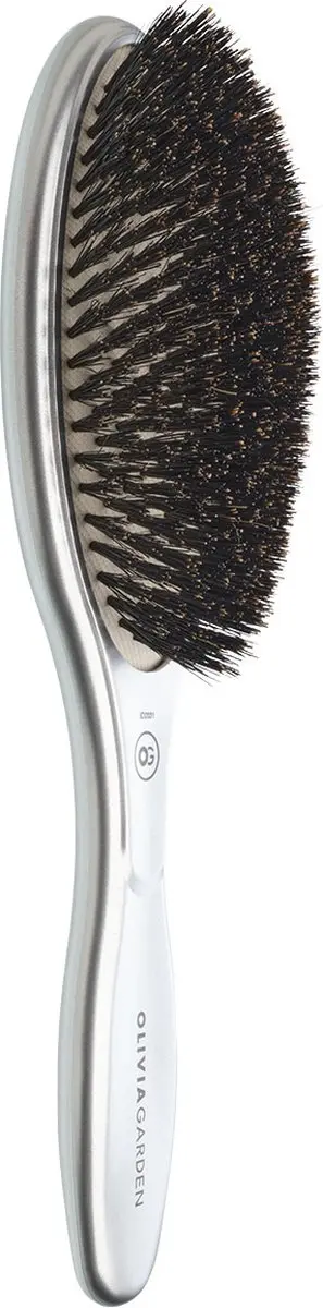 Olivia Garden Care Oval Boar Haarborstel - Zwart
