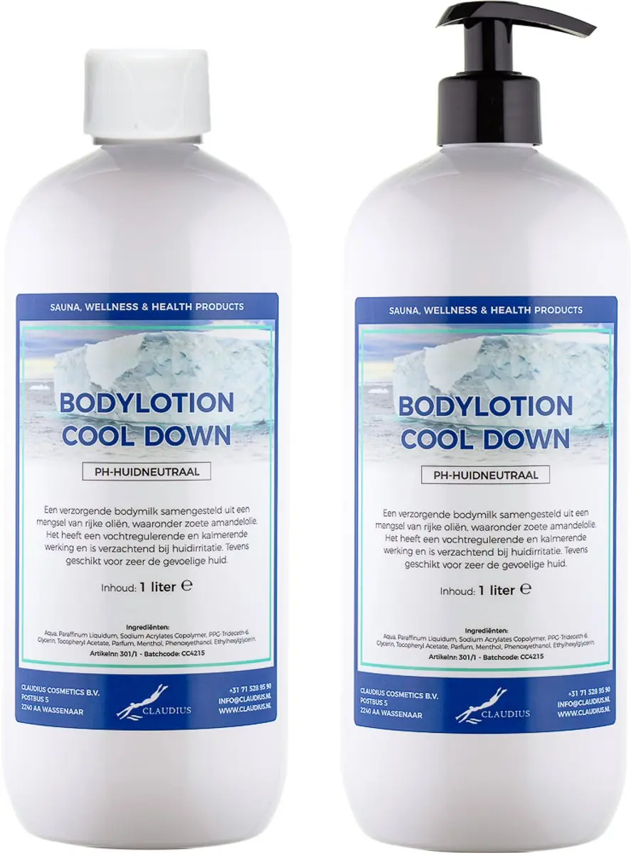 Splashbox Cosmetics Bodylotion Cool Down 2 Liter - 2 Stuks