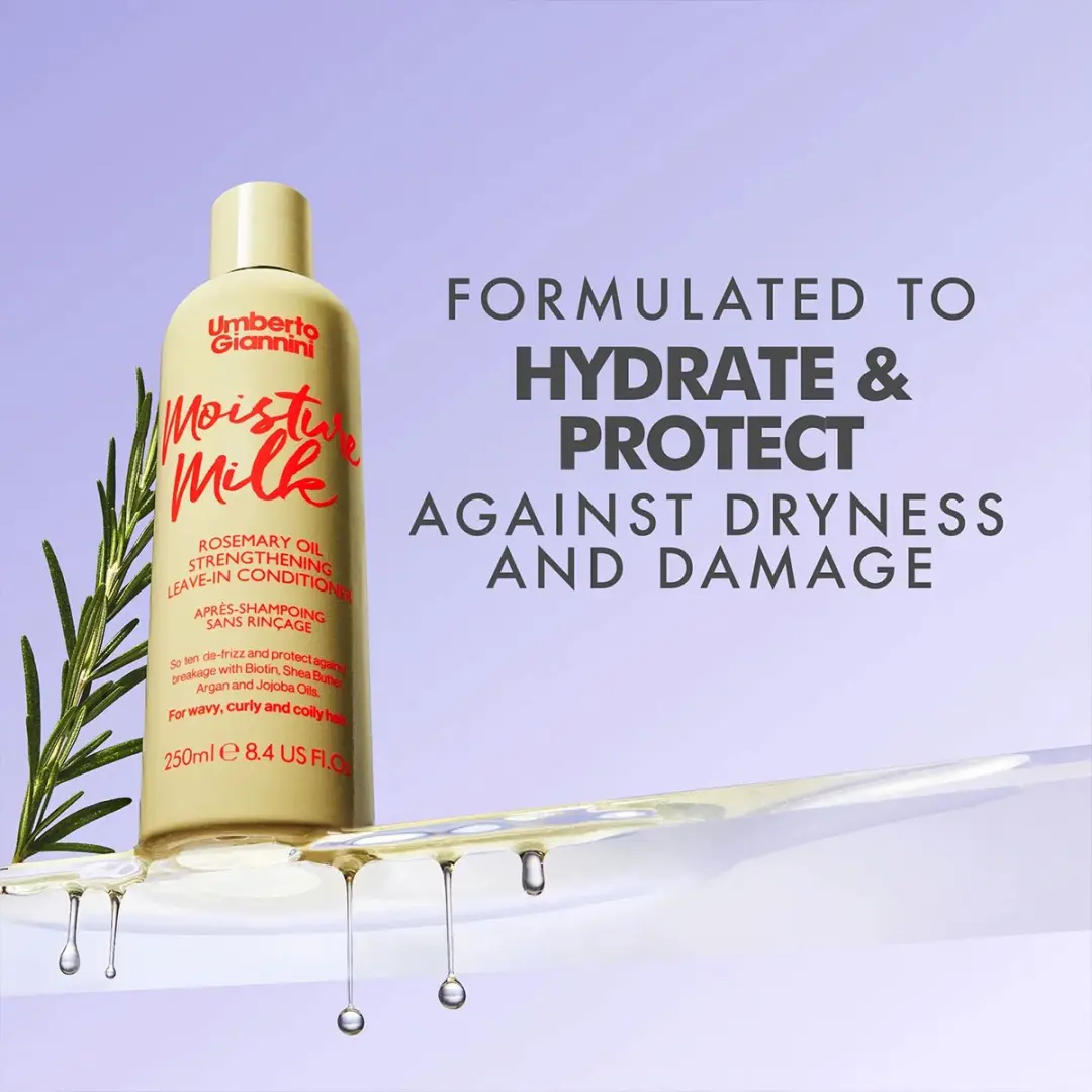 Umberto Giannini Strong Curls Moisture Milk Rosemary Oil Leave-In Conditioner 250ml