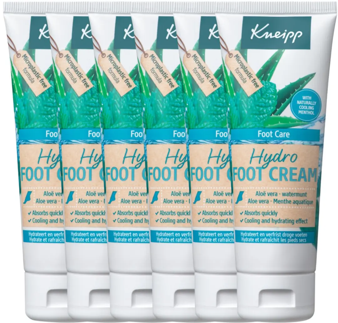 Kneipp Voetcrème Hydro - 6x75ml