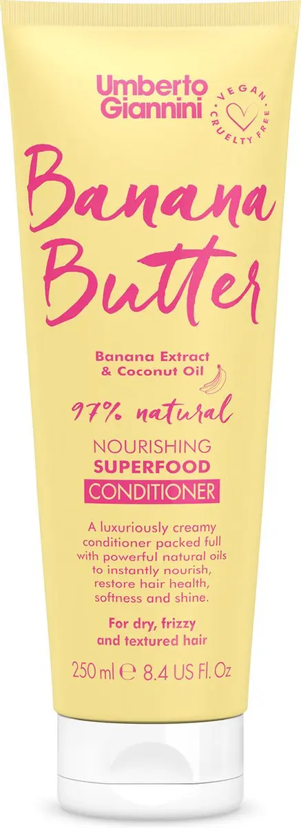 Umberto Giannini Banana Butter Shampoo & Conditioner Set 2x250ml