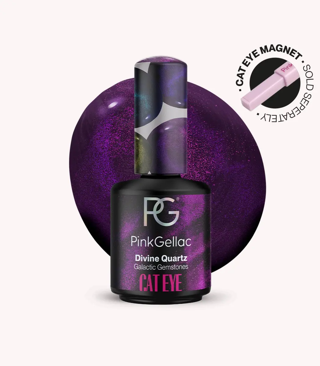Pink Gellac Cat Eye Divine Quartz 15ml