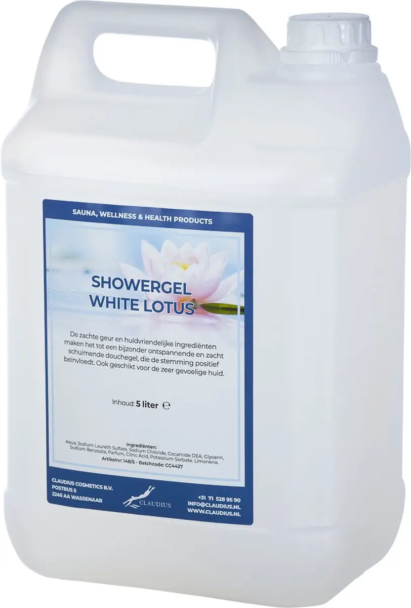 Splashbox Cosmetics Claudius Douchegel White Lotus 5L