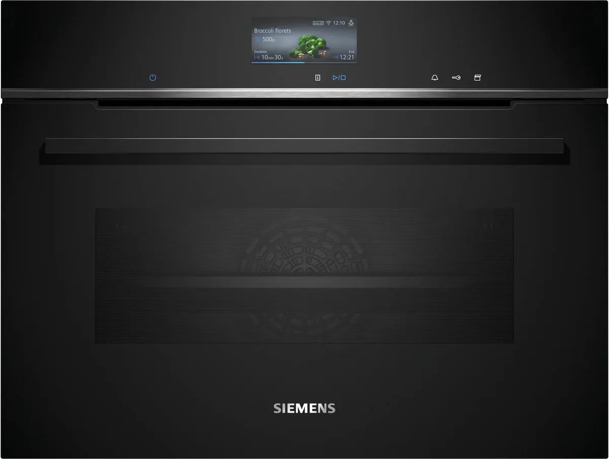 Siemens iQ700 CS736G1B2 Inbouwoven Stoom 47L - Zwart
