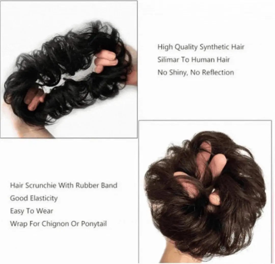 Guardian Beauty Haar Wrap Extension #30 Messy Bun - 40g - Roze/Rood/Blond