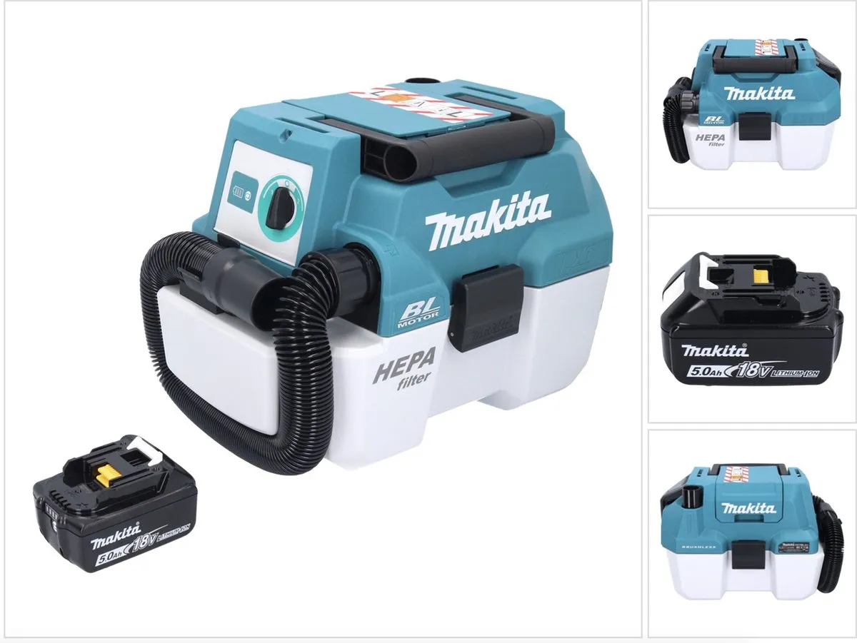 Makita DVC750LZ Accustofzuiger LXT 18V 67 mbar 7,5L