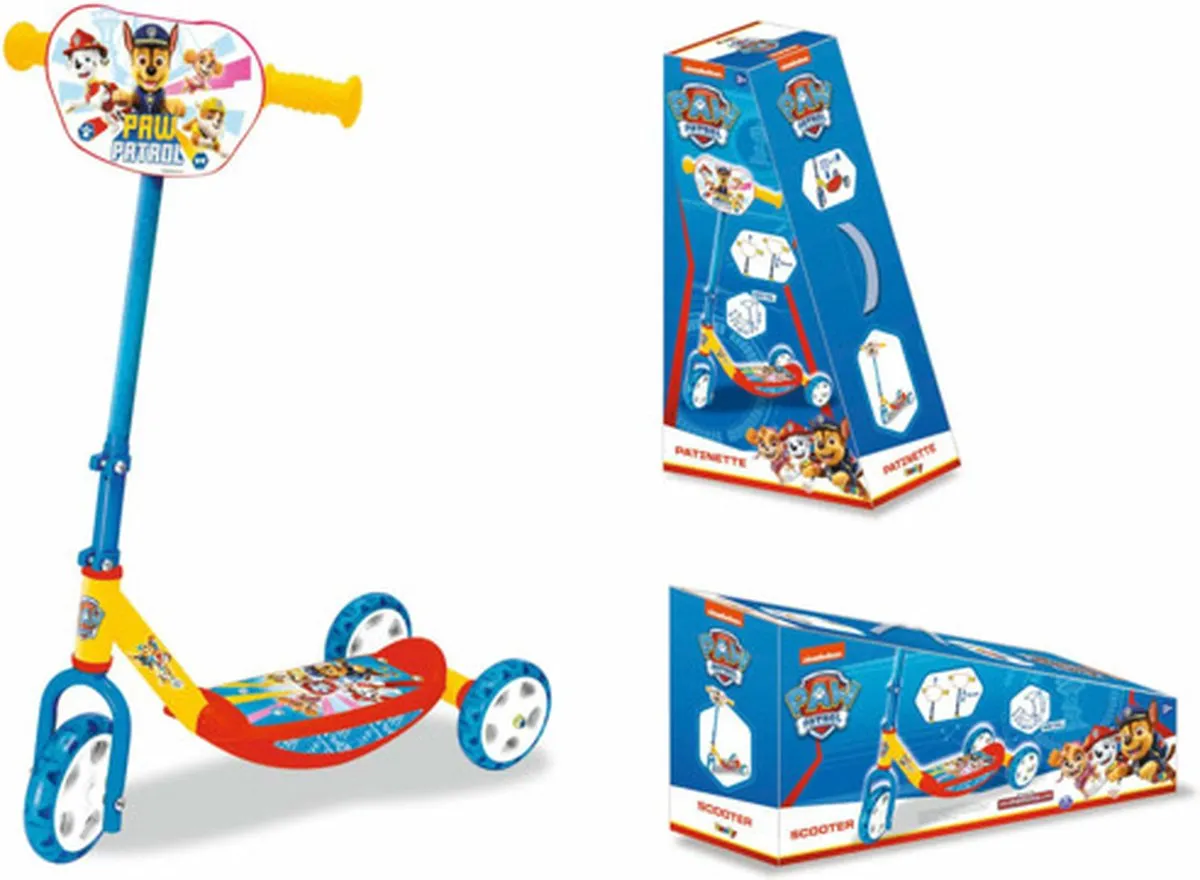 Smoby Nickelodeon Paw Patrol Scooter Step Driewieler - 3.4 Inch - Blauw/Geel/Rood