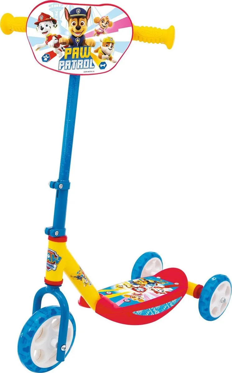 Smoby Nickelodeon Paw Patrol Scooter Step Driewieler - 3.4 Inch - Blauw/Geel/Rood