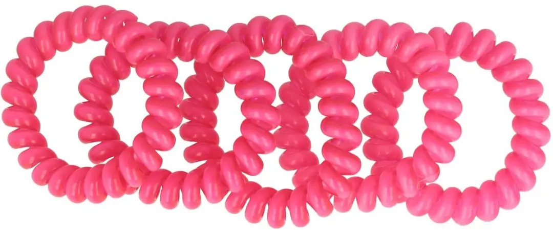 Haarsoires Invisibobble Basic Telefoondraad - 5 Stuks - Fuchsia Roze