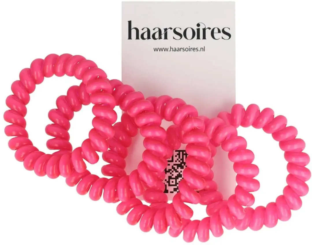Haarsoires Invisibobble Basic Telefoondraad - 5 Stuks - Fuchsia Roze