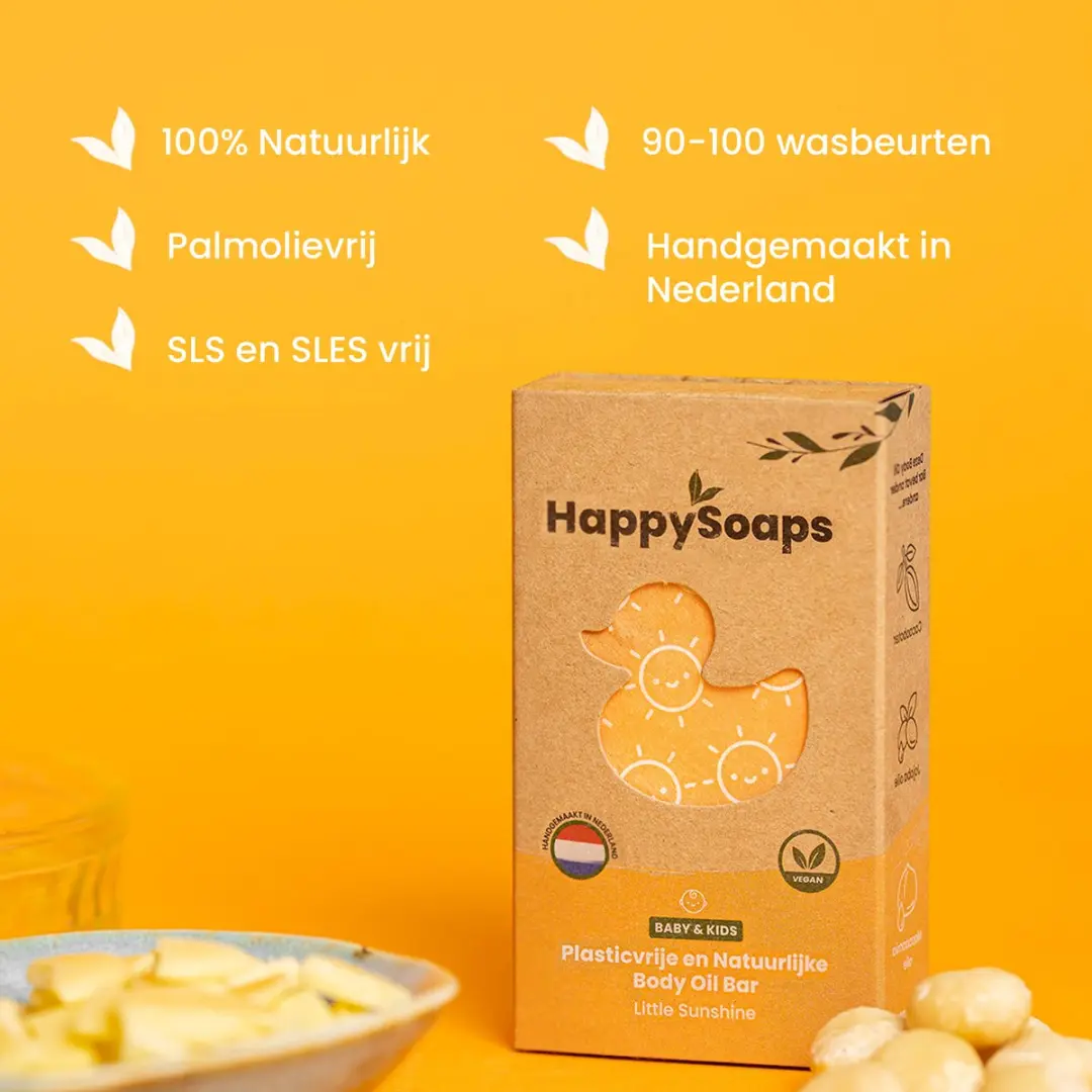 HappySoaps Babyolie Little Sunshine 60g - 3x20g