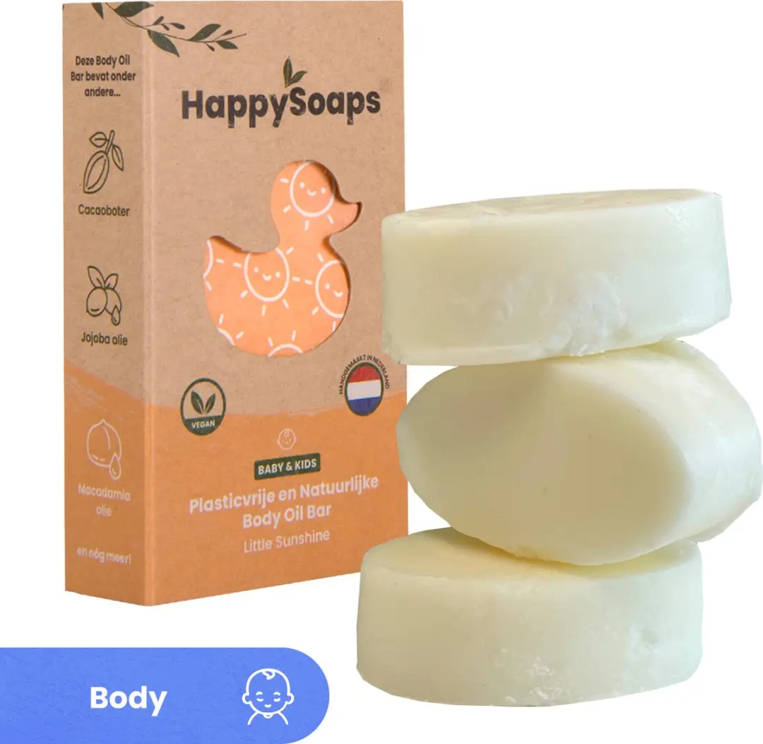 HappySoaps Babyolie Little Sunshine 60g - 3x20g