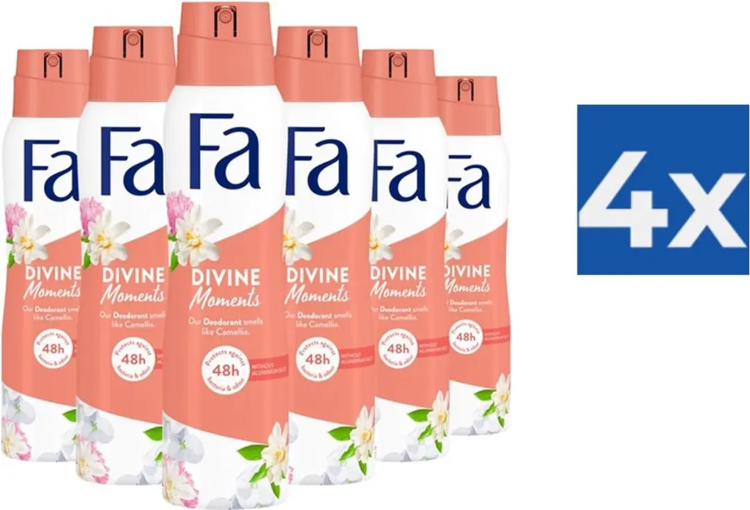 Fa Divine Moments Deodorant Spray 150ml - 24 Stuks