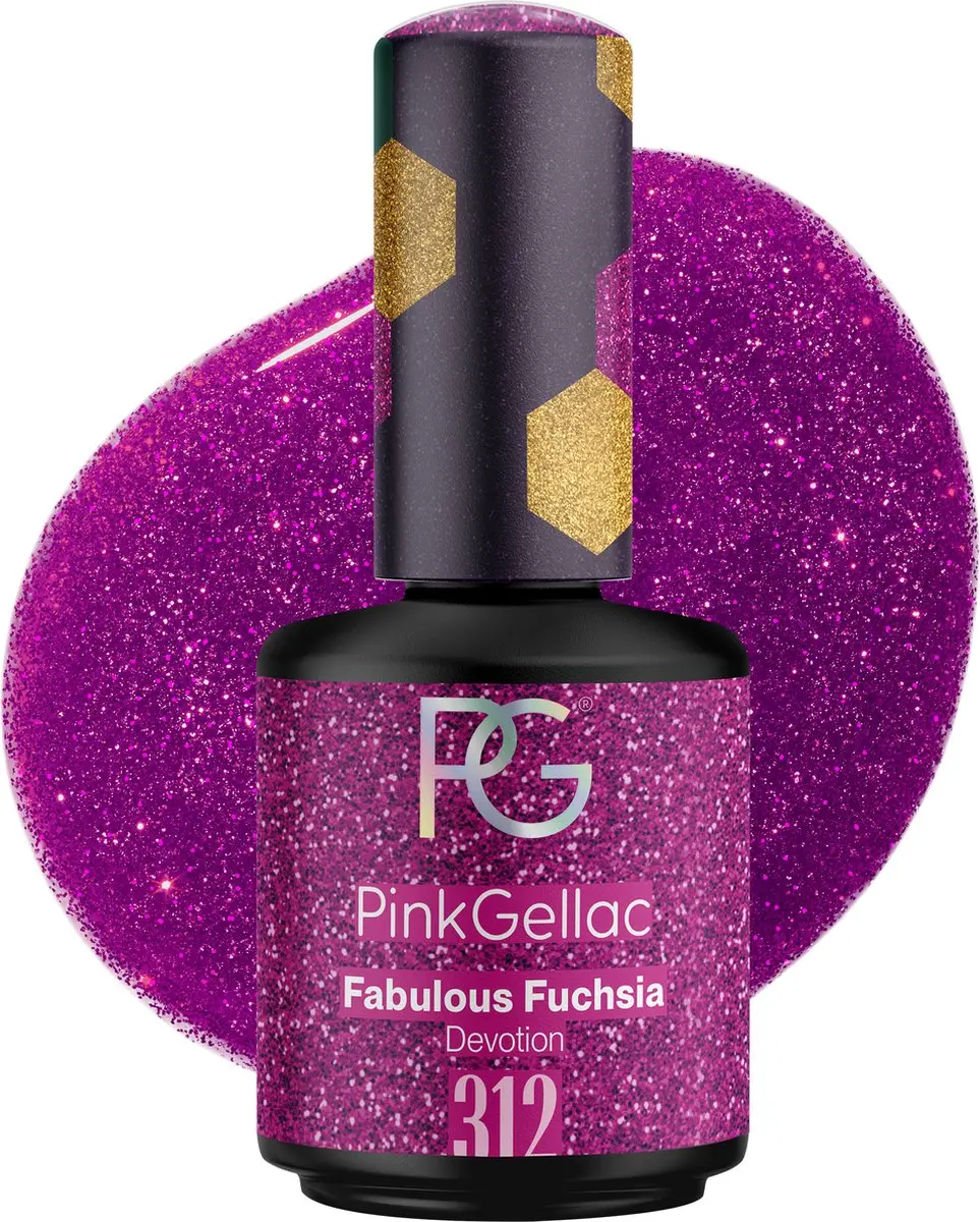 Pink Gellac Fabulous Fuchsia 312 Gel Nagellak 15ml