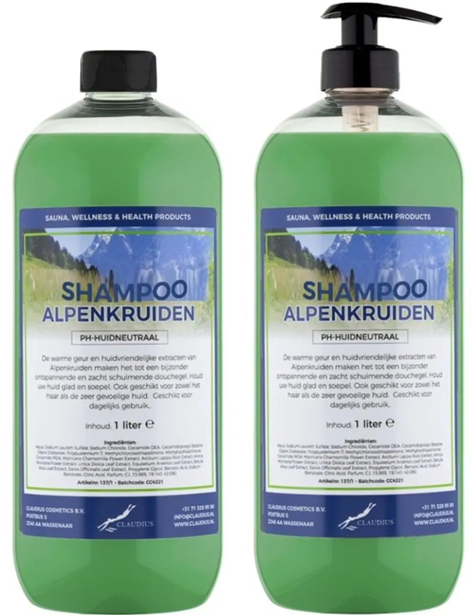 Splashbox Cosmetics Alpenkruiden Shampoo 1L