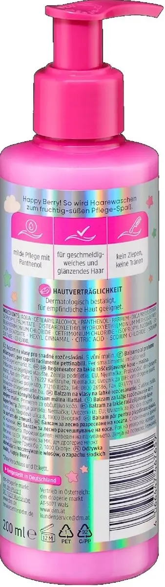 Balea Happy Berry Anti-Klit Crèmespoeling 200ml