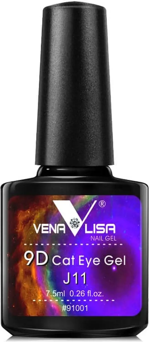 Venalisa UV Cat Eye Gellak J11 - 7.5 ml - Glitter