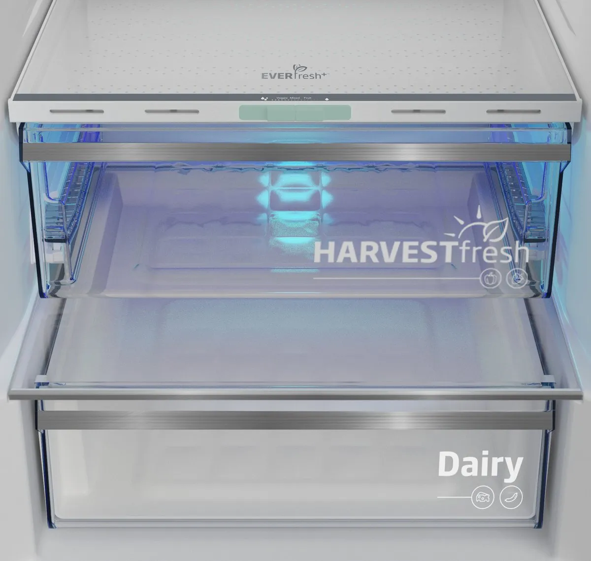 Beko B5RCNE406LXBRW Koelvriescombinatie 355L - Zwart