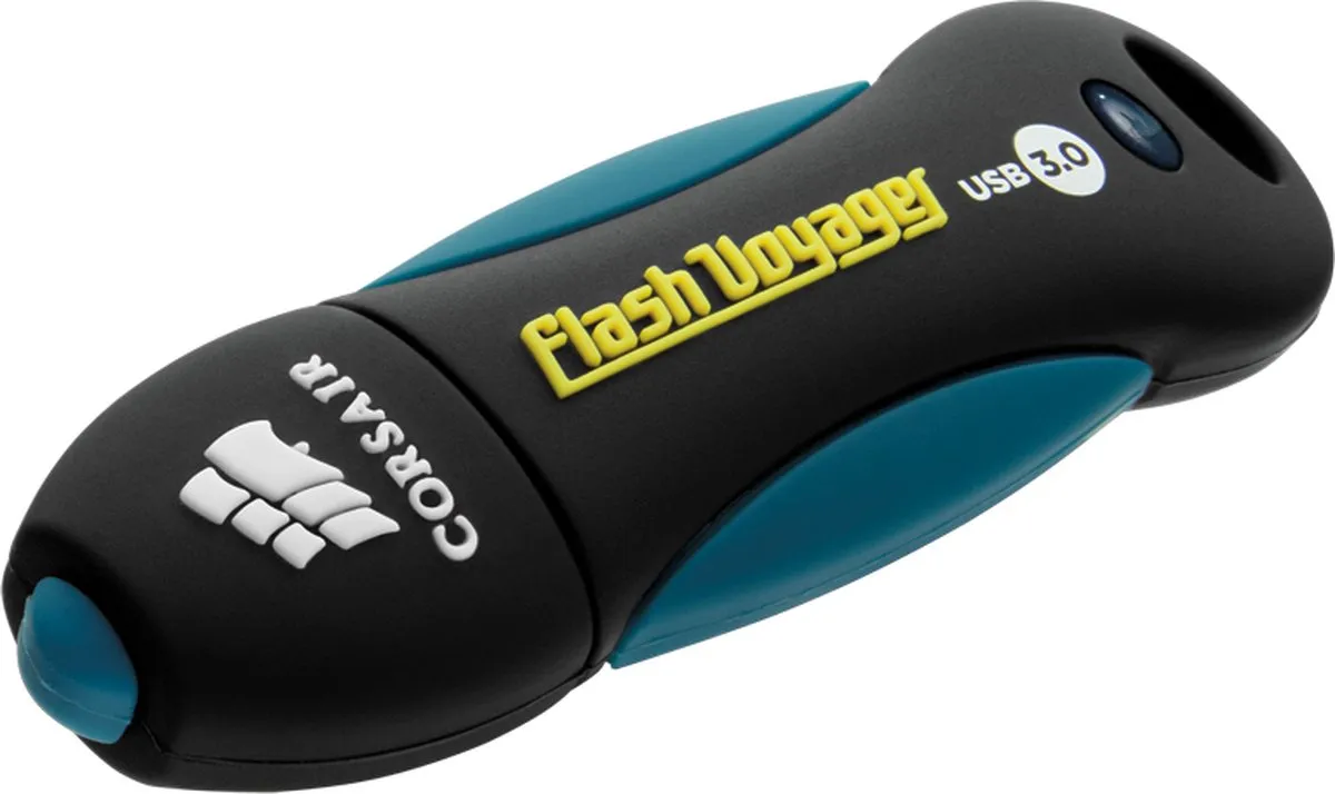 Corsair Voyager CMFVY3A-64GB USB-stick 64GB - Zwart/Blauw
