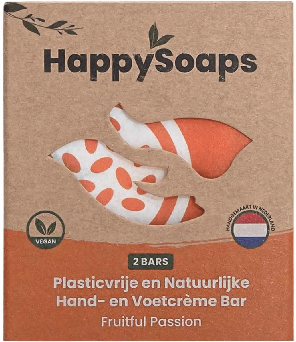 HappySoaps Hand- en Voetcréme Bar Fruitful Passion 40g