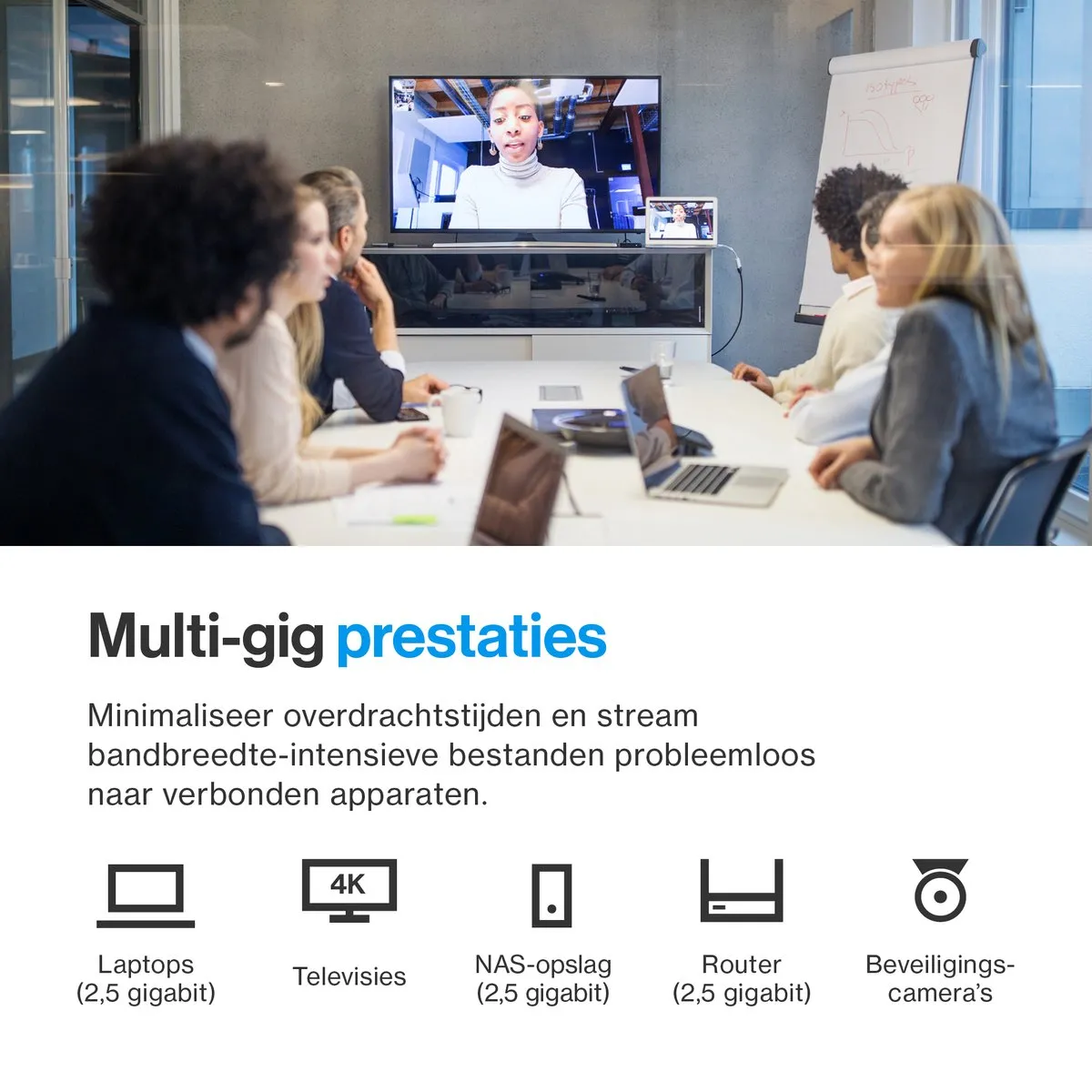 Linksys LN2308 Unmanaged Switch 8-Poorten 2500 Mbps - Zwart