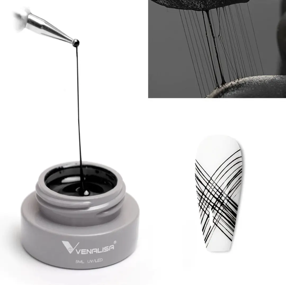 Venalisa Spider UV Gel Zwart - 2 Stuks