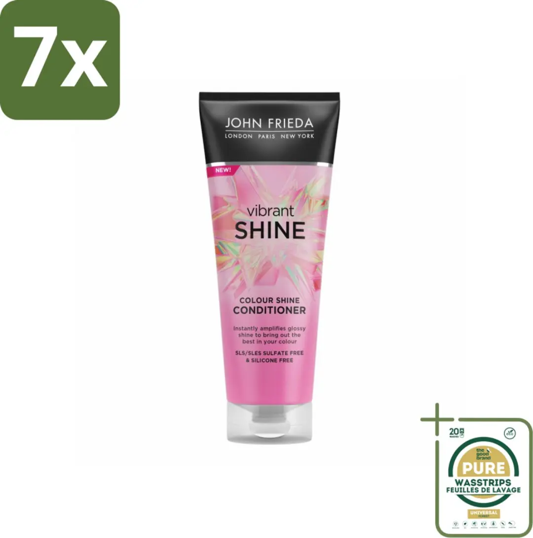 John Frieda Vibrant Shine Conditioner Glansversterkend 1750ml (7x250ml)