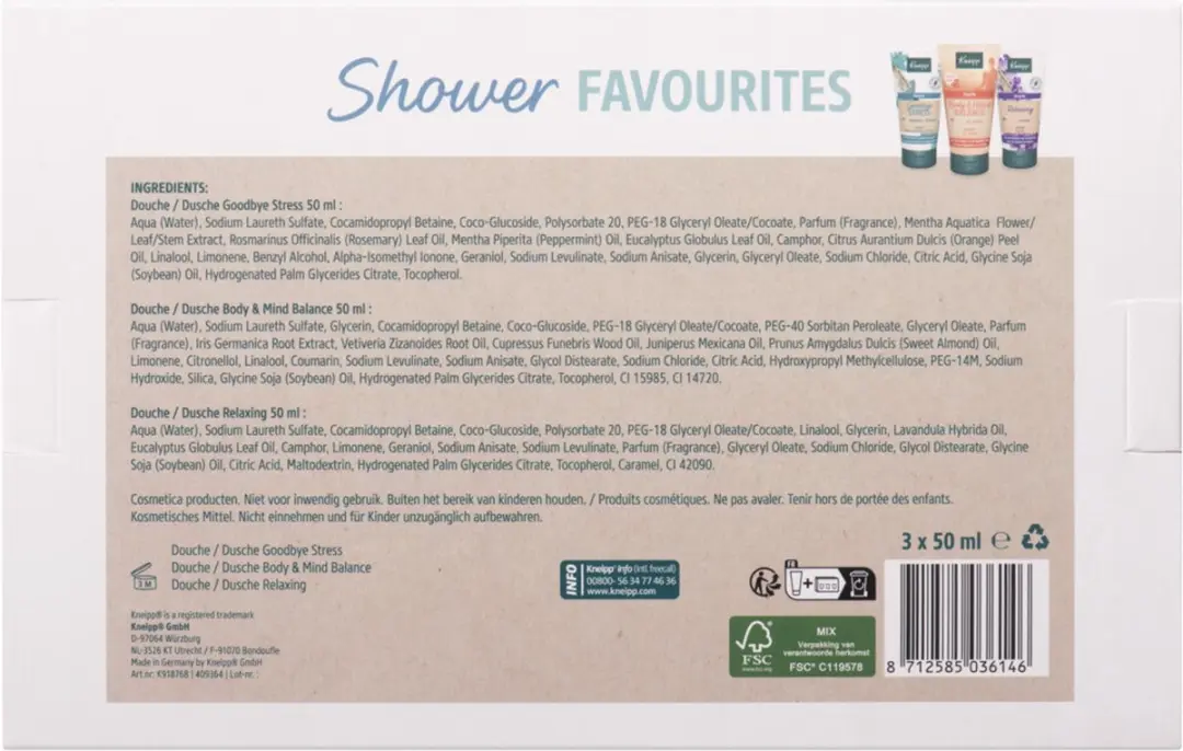 Kneipp Shower Moments Geschenkset - 3 Stuks