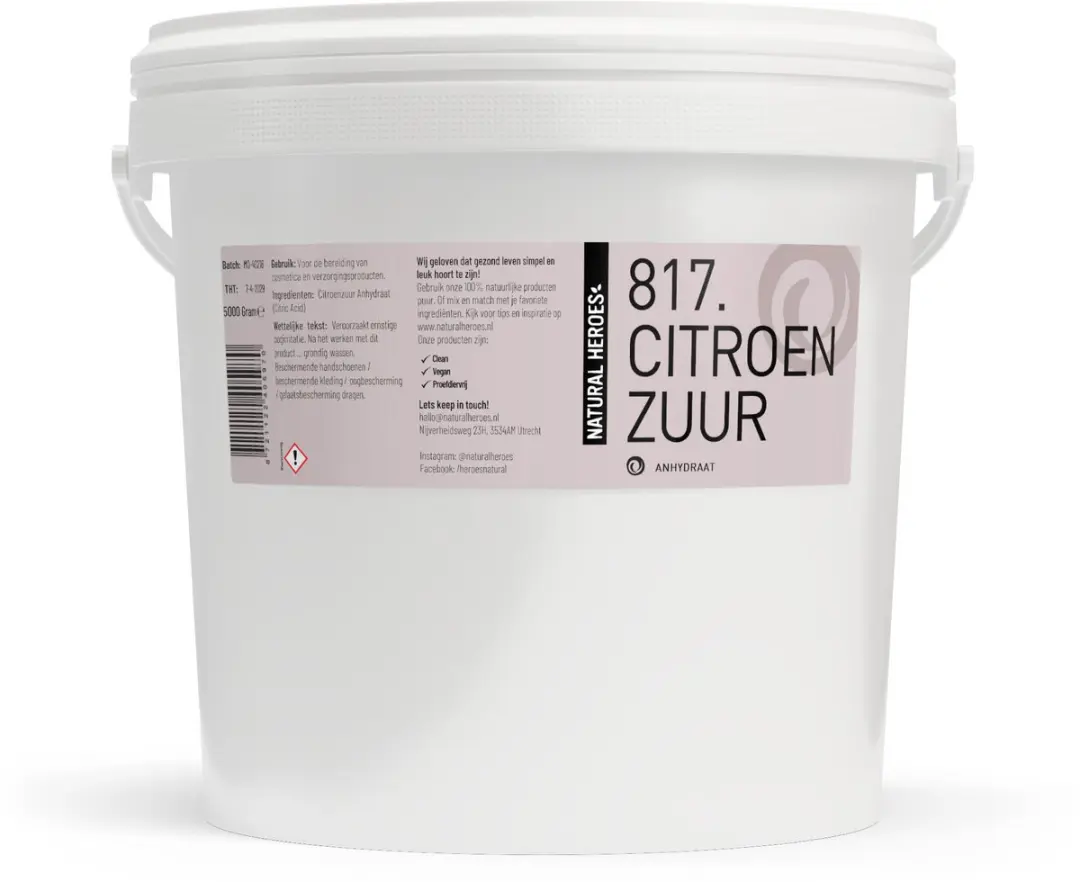 Natural Heroes Citroenzuur Anhydraat 5000g