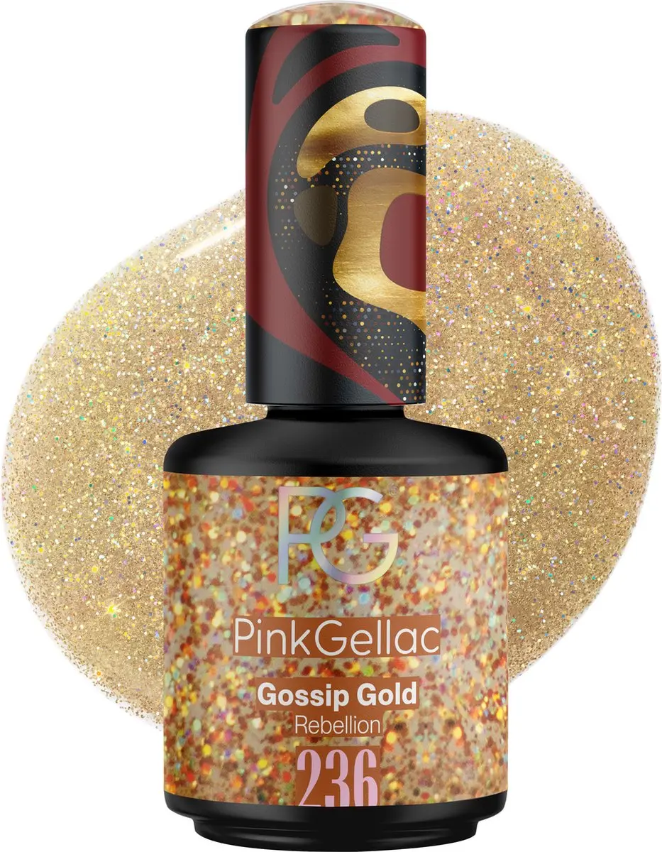 Pink Gellac Gossip Gold 236 Gellak 15ml