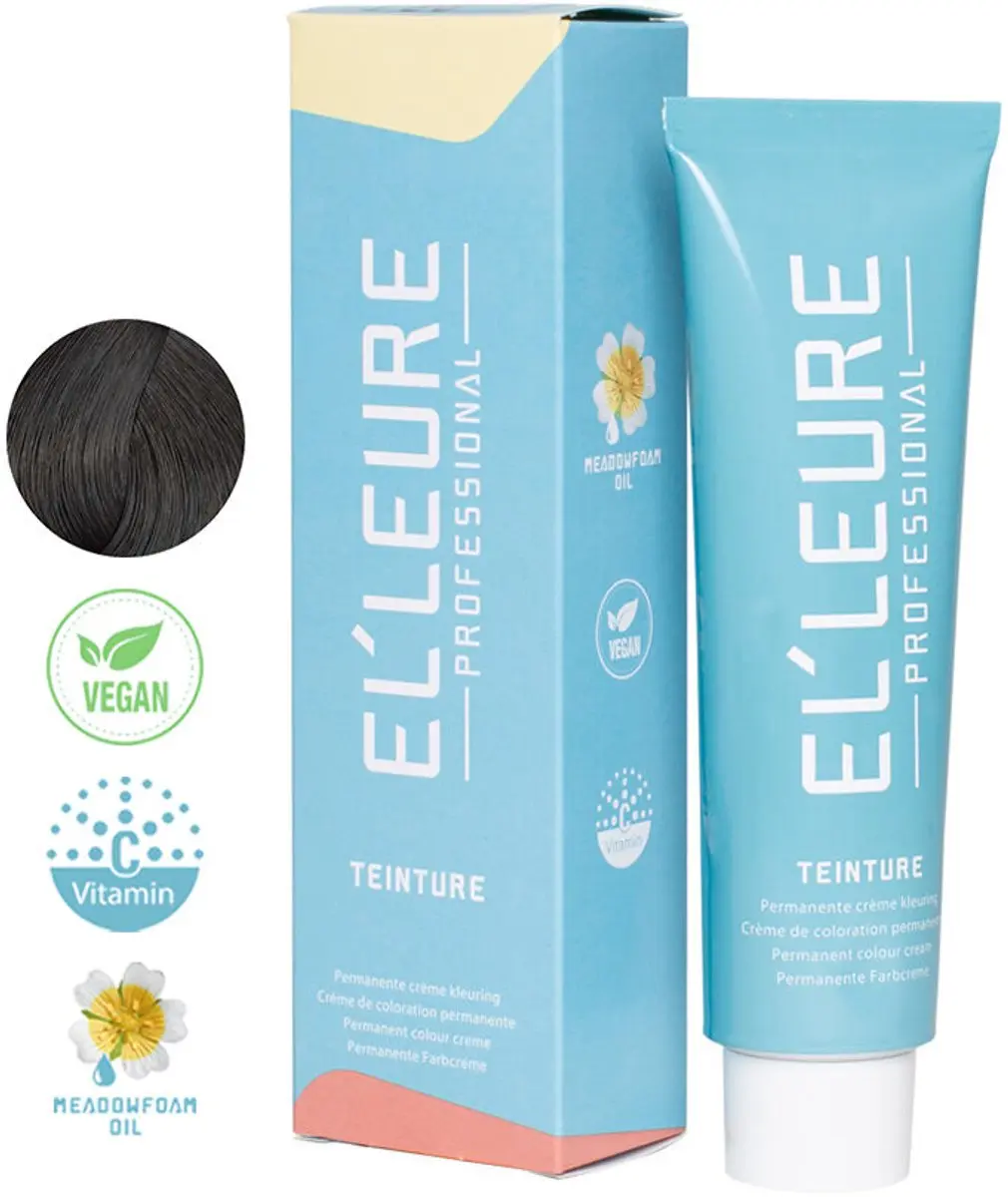 Elleure Haarverf Teinture 3.0 Intens Donkerbruin 100ml