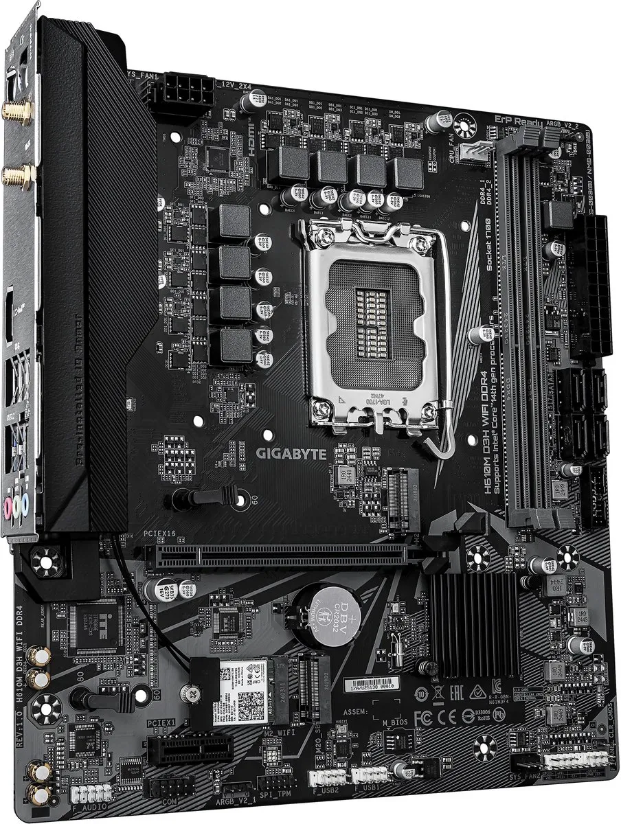 Gigabyte H610M D3H WIFI DDR4 Moederbord - microATX