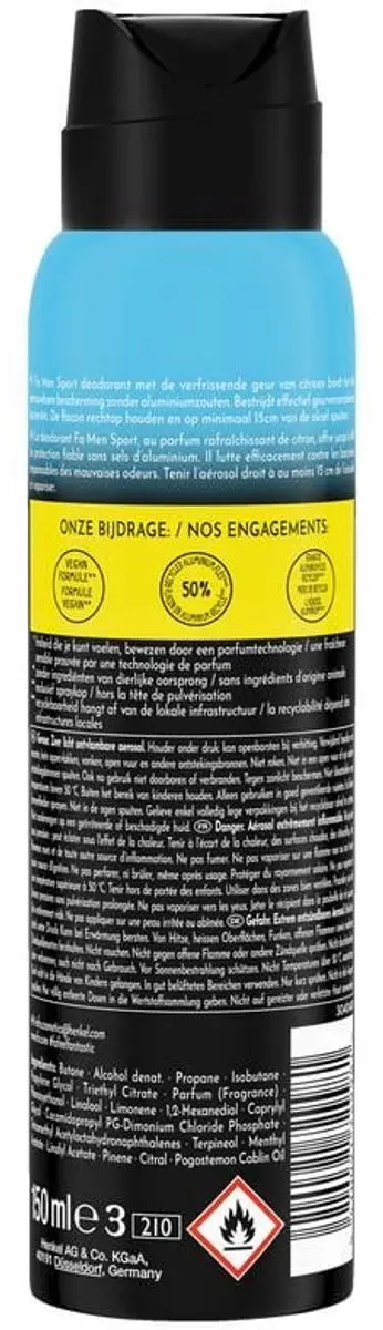Fa Deodorant Spray Sport Citrus Green 150ml