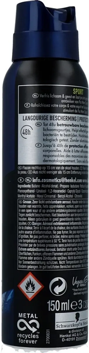 Fa Deodorant Spray Sport Citrus Green 150ml