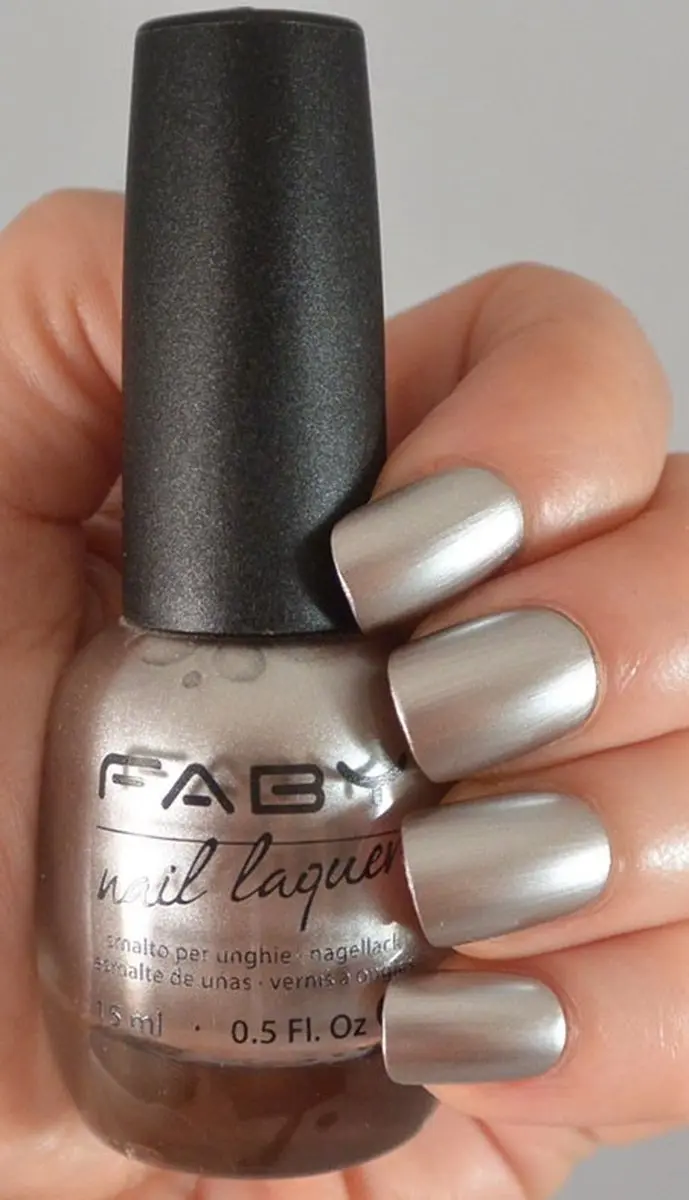 FABY Vegan Nagellak Zilver - 15ml