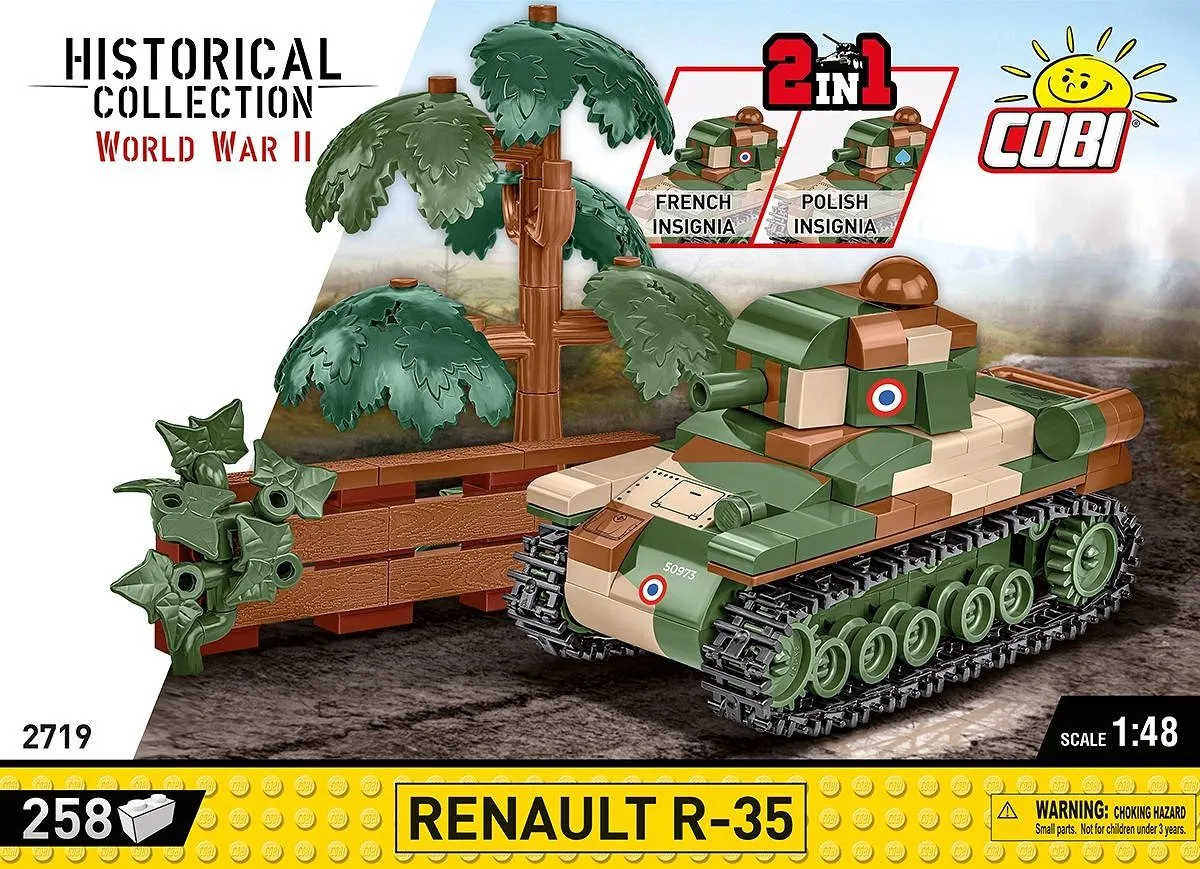 Cobi Renault R-35 - 258 Onderdelen - Meerkleurig