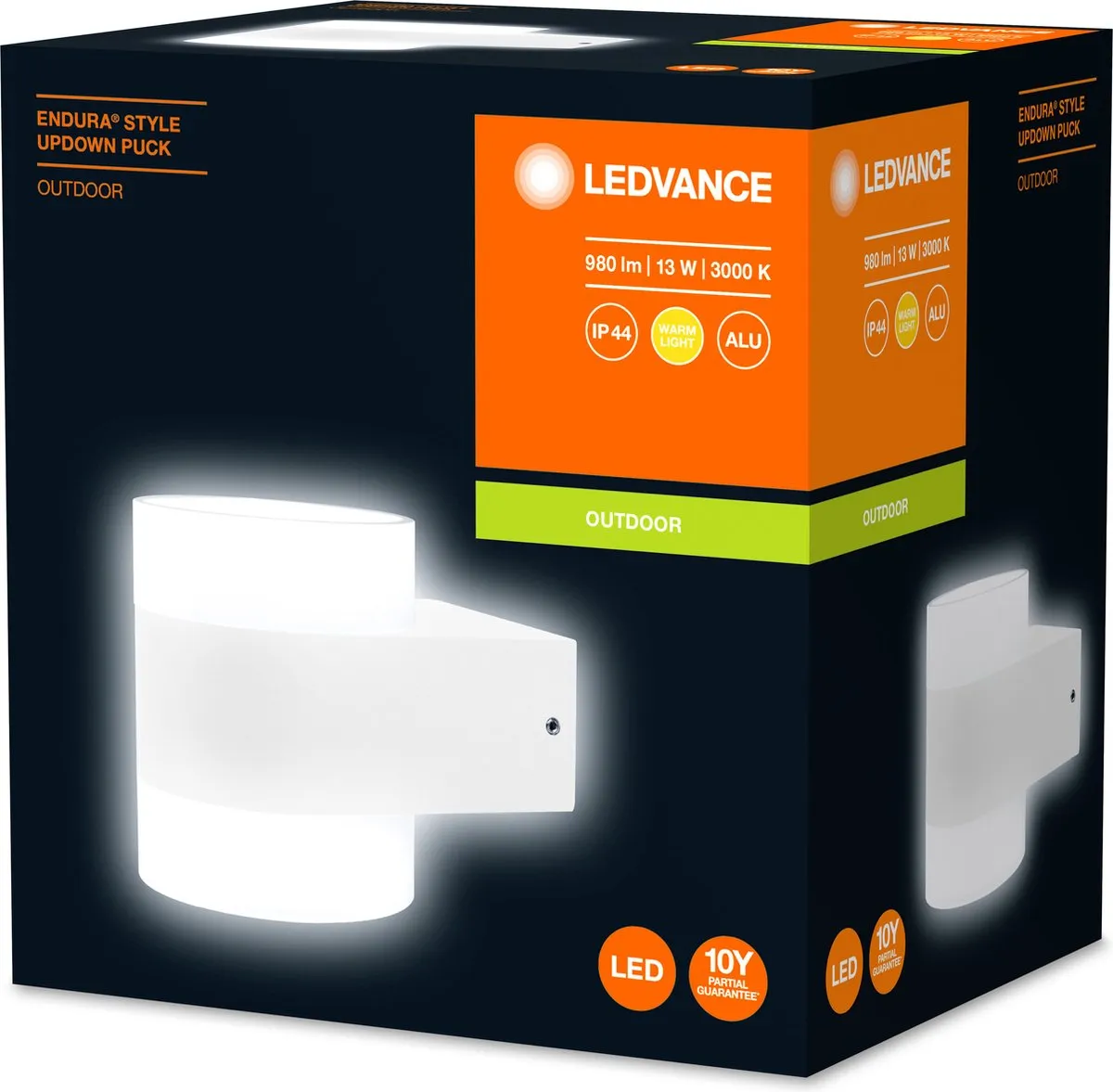 LEDVANCE Endura Style Updown Puck Wandlamp - Warm wit 3000K - IP44