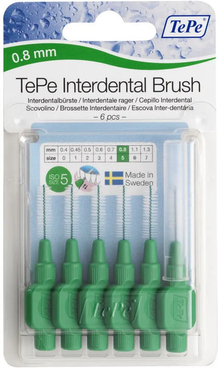 TePe Origineel Groen Rager - 6 Stuks