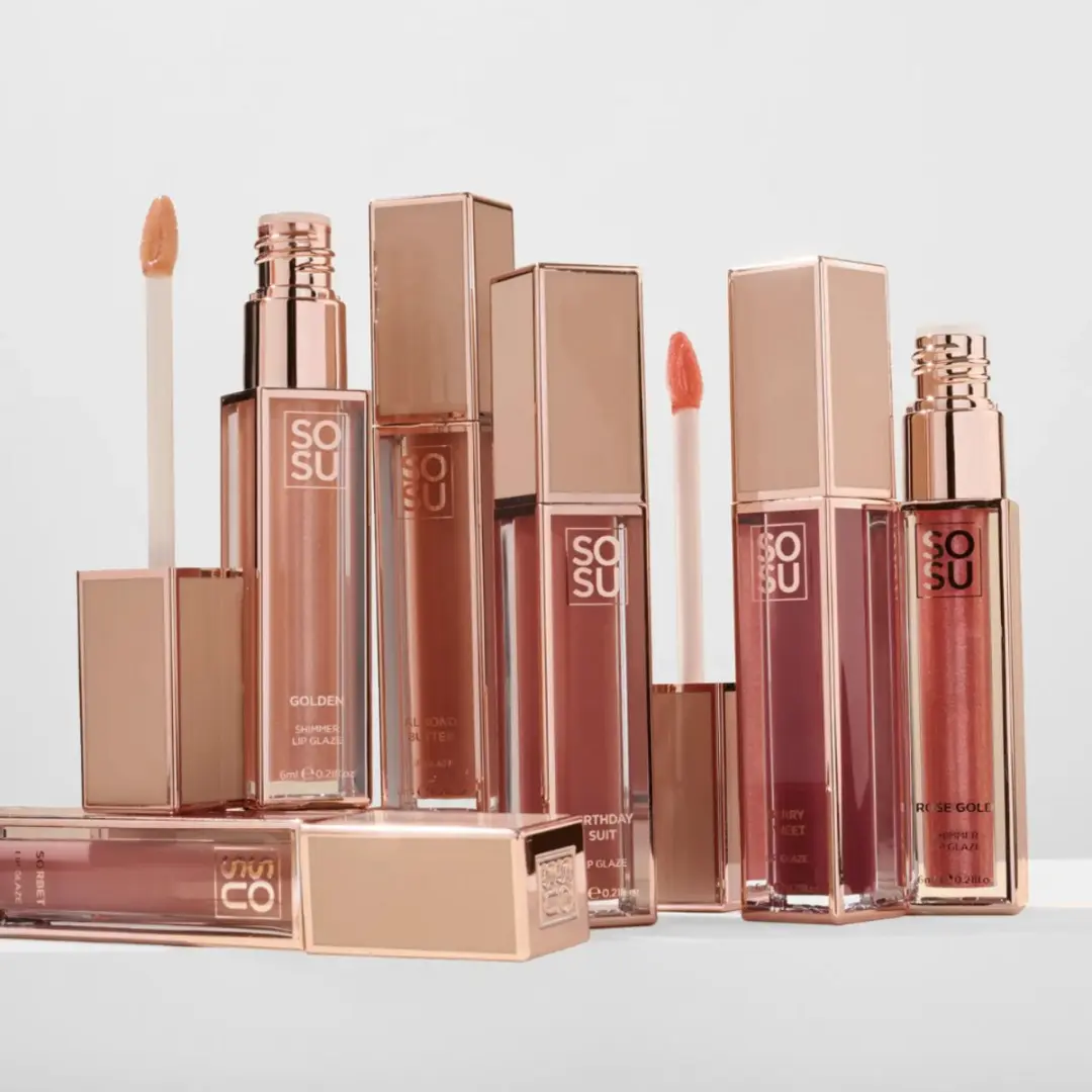 Sosu Shimmer Lip Glaze Birthday Suit 6ml - Vegan